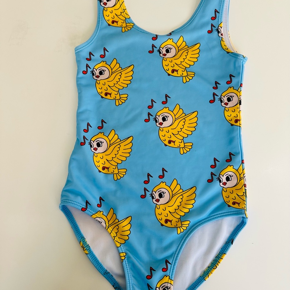 Hugo Loves Tiki Blue Owl Print Swimsuit